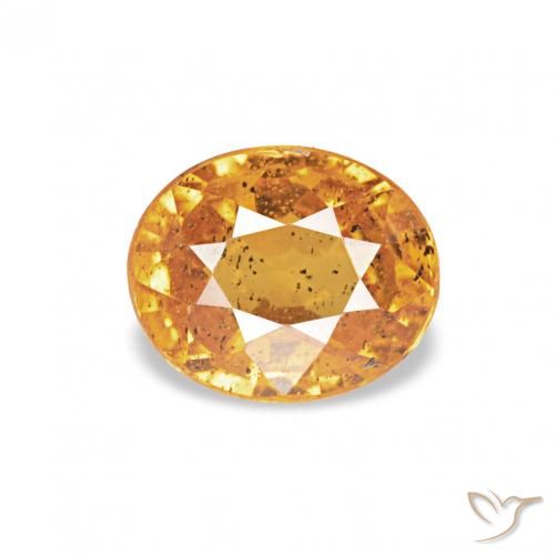 0.62ct Оранжево-золотой Спессартитовая пряжа, Овал, VS-SI