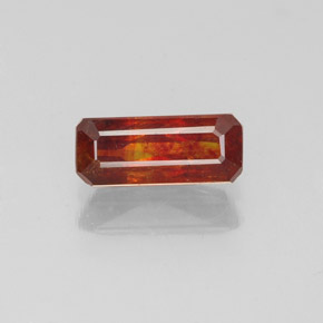 0.80 карата, натуральный Многоцветный Сфалерит, Изумрудная огранка, VS-SI