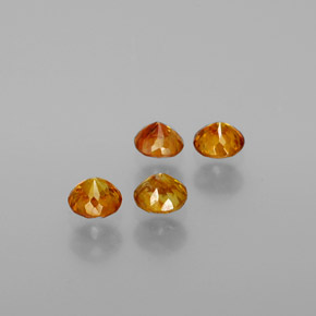  карата, натуральный Желто-золотистый Сфалерит, Огранка Круг, VS-SI