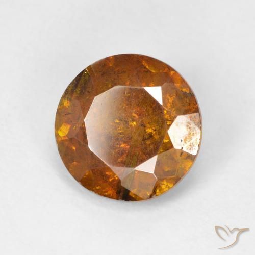 2.55 карата, натуральный Medium Dark-Orange Сфалерит, Круглый, I1