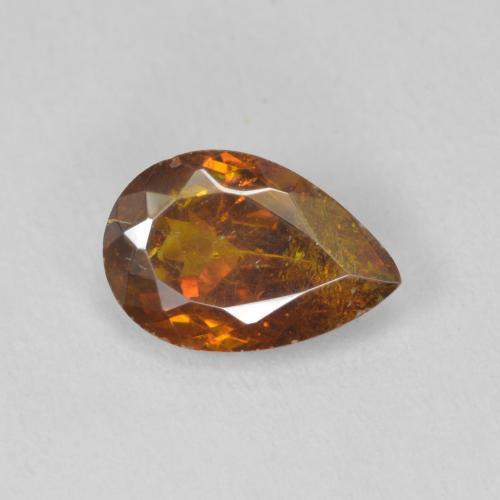 1.97ct Натуральный Средний апельсин Сфалерит, Форма груши, SI-I1