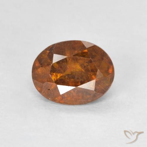 0.92ct Натуральный Средний апельсин Сфалерит, Овал, SI-I1