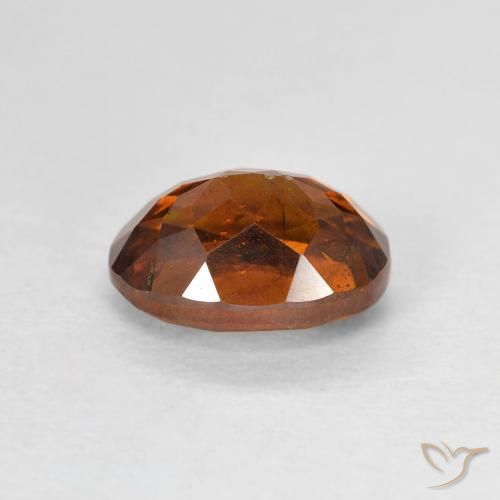 1.95 карата, натуральный Medium Dark-Orange Сфалерит, Овал, VS-SI