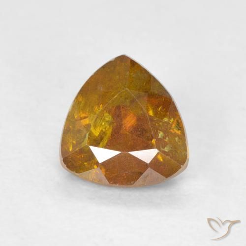 0.80ct Натуральный Земля Оранжевый Сфалерит, Триллион, VS-SI