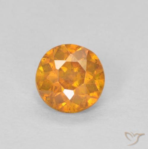 0.32ct Натуральный Средний апельсин Сфалерит, Круглый, SI-I1