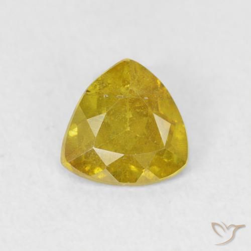 0.52ct Натуральный Палевый Сфалерит, Триллион, SI-I1