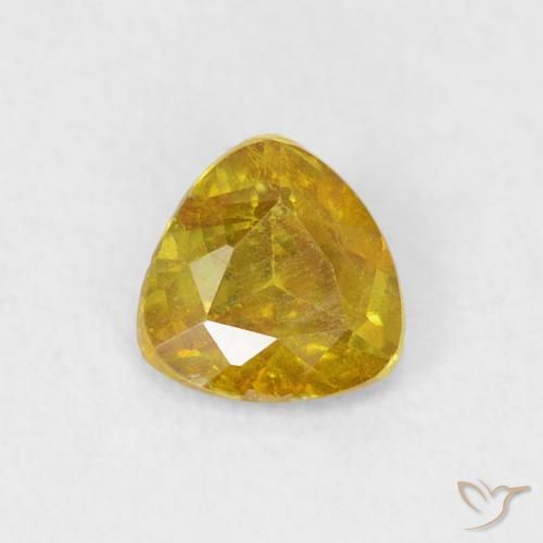 0.53ct Натуральный Средний желтый Сфалерит, Триллион, SI-I1