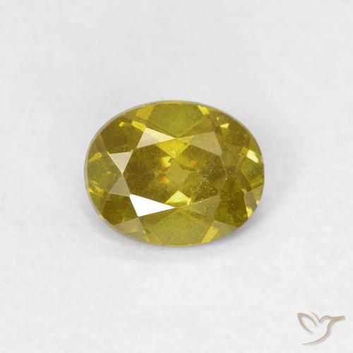 0.59ct Натуральный Medium Golden Brown Сфалерит, Овал, SI-I1