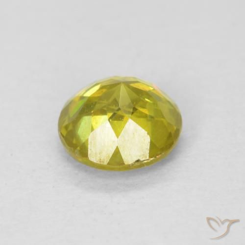 0.60 карата, натуральный Кукурузно-желтый Сфалерит, Круглый, SI-I1