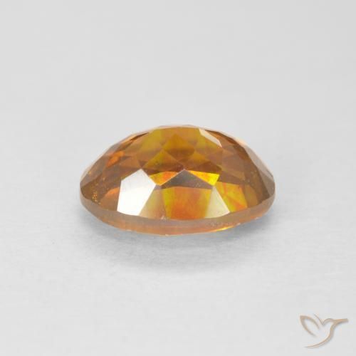 1.91 карата, натуральный Medium Dark-Orange Сфалерит, Овал, VS-SI