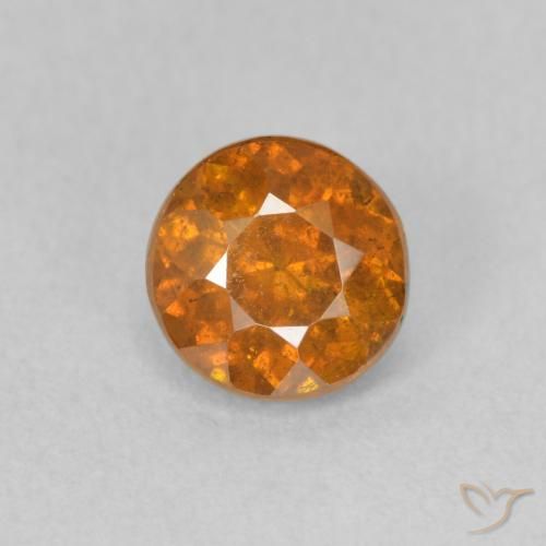 0.91ct Натуральный Средний апельсин Сфалерит, Круглый, VS-SI