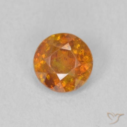 0.46ct Натуральный Средний апельсин Сфалерит, Круглый, SI