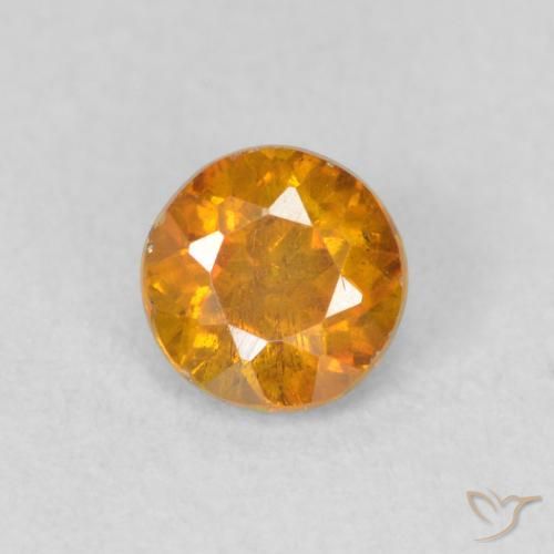 0.50ct Натуральный Средний апельсин Сфалерит, Круглый, SI