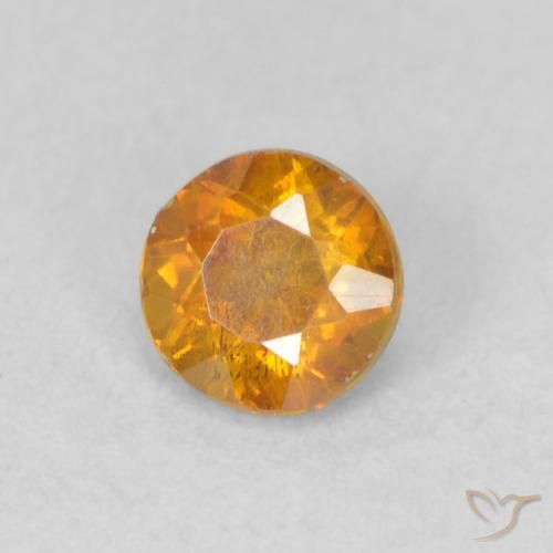 0.50 карата, натуральный Средний апельсин Сфалерит, Круглый, SI