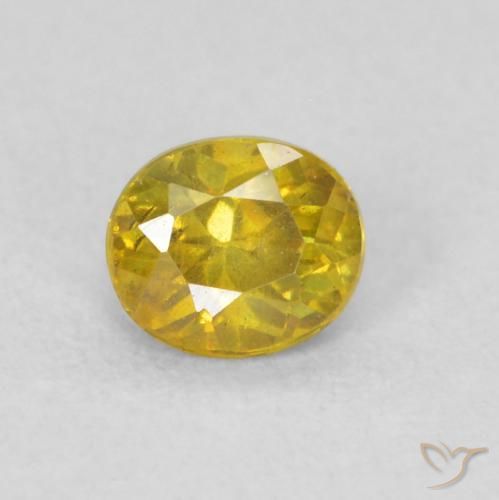 0.27ct Натуральный Золотой Сфалерит, Овал, VS-SI