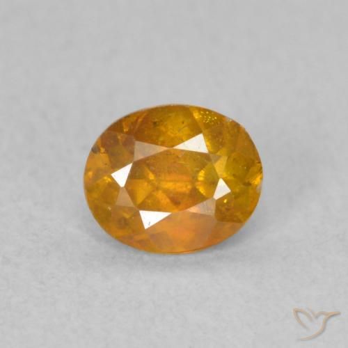 0.50ct Натуральный Золотисто-коричневый Сфалерит, Овал, SI