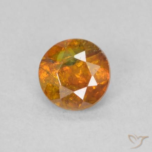 0.30ct Натуральный Средний апельсин Сфалерит, Круглый, SI