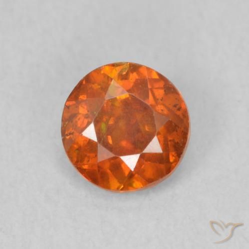 0.56ct Натуральный Средний апельсин Сфалерит, Круглый, SI