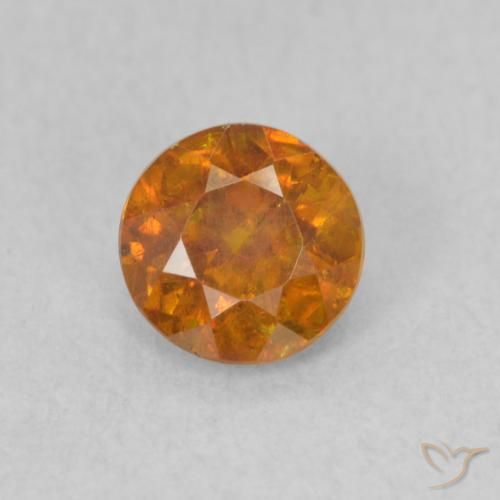 0.53ct Натуральный Средний апельсин Сфалерит, Круглый, SI