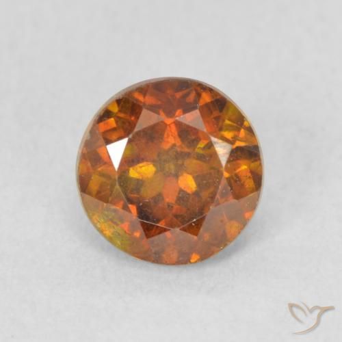 0.97ct Натуральный Средний апельсин Сфалерит, Круглый, VS-SI