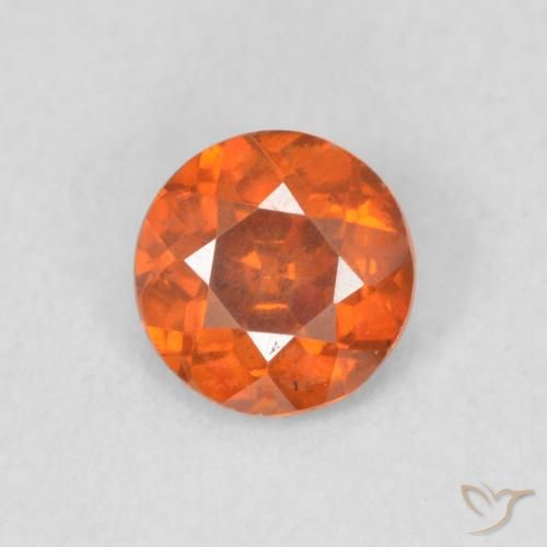 0.43ct Натуральный Средний апельсин Сфалерит, Круглый, VS-SI