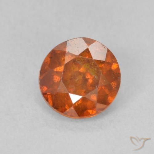 0.81ct Натуральный Средний апельсин Сфалерит, Круглый, SI