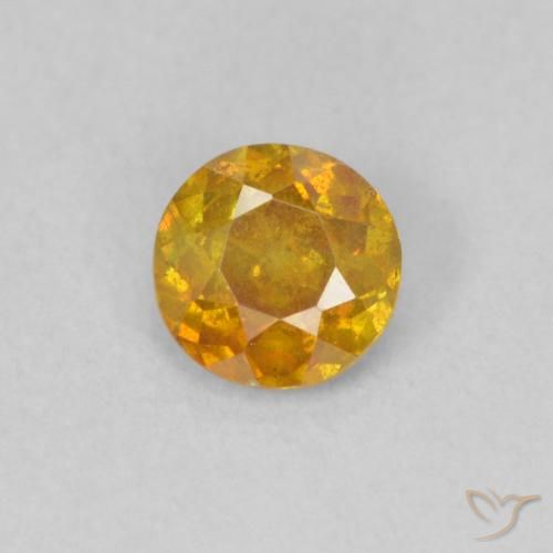 0.45ct Натуральный Средний апельсин Сфалерит, Круглый, SI