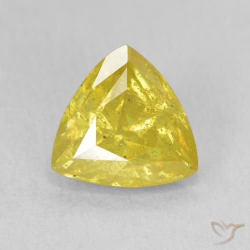 2.25ct Натуральный Коричневато-желтый Сфалерит, Триллион, SI
