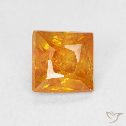 0.85ct Натуральный Средний апельсин Сфалерит, Квадрат, SI