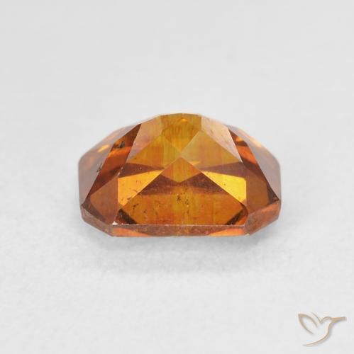 2.75 карата, натуральный Medium Dark-Orange Сфалерит, Октагон / Изумрудная Огранка, SI