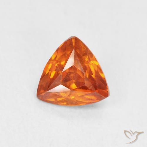0.97ct Натуральный Огонь Оранжевый Сфалерит, Триллион, SI