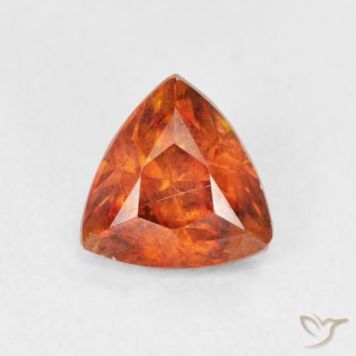 1.59ct Натуральный Средний апельсин Сфалерит, Триллион, SI