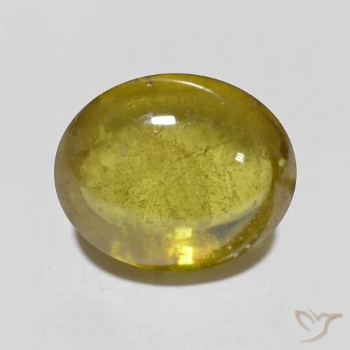 2.90ct Натуральный Земляное золото Сфен, Овал, Полупрозрачный