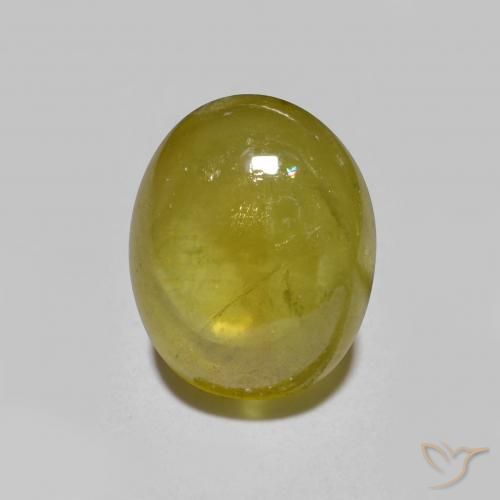3.00ct Натуральный Золотисто-коричневый Сфен, Овал, Полупрозрачный