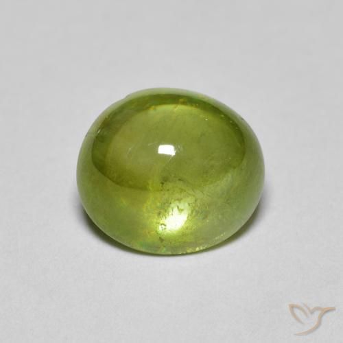 2.04ct Натуральный Оливковый Зеленый Сфен, Овал, Прозрачный