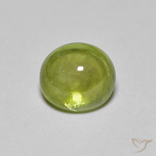 1.55ct Натуральный Medium Light Green Сфен, Овал, Прозрачный
