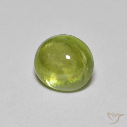 1.55 карата, натуральный Medium Light Green Сфен, Овал, Прозрачный