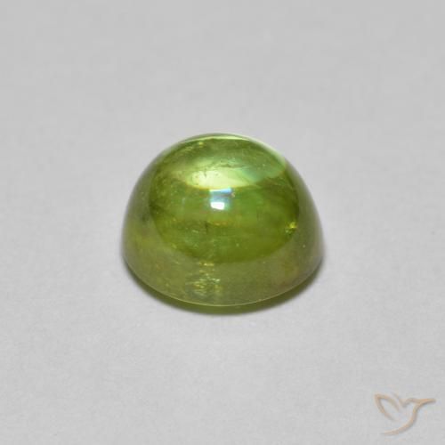 1.46 карата, натуральный Medium Light Green Сфен, Овал, Прозрачный