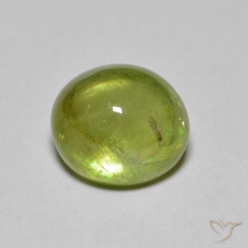 2.17ct Натуральный Medium Light Green Сфен, Овал, Полупрозрачный