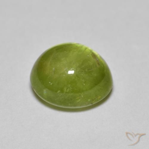 2.17 карата, натуральный Medium Light Green Сфен, Овал, Полупрозрачный