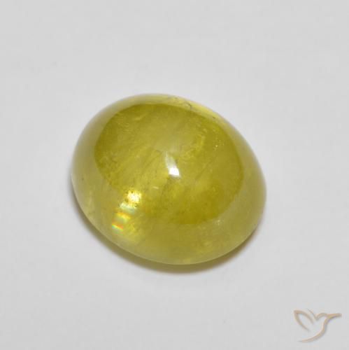 2.78ct Натуральный Шмель желтый Сфен, Овал, Прозрачный