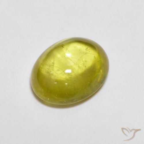 2.21 карата, натуральный Pineapple yellow Сфен, Овал, Прозрачный