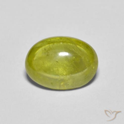 2.06ct Натуральный Теплый землисто-зеленый Сфен, Овал, Прозрачный