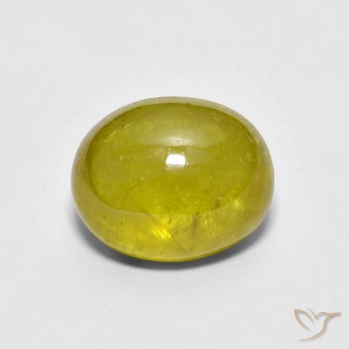 2.76ct Натуральный Желтоватое золото Сфен, Овал, Прозрачный