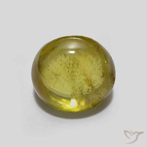 2.23ct Натуральный Желтовато-зеленый Сфен, Овал, Прозрачный