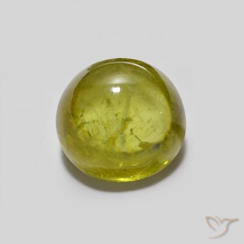 1.94ct Натуральный Желтовато-зеленый Сфен, Овал, Прозрачный