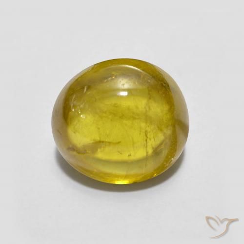 2.61ct Натуральный Земляное золото Сфен, Овал, Прозрачный