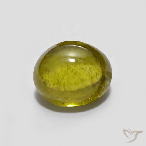 1.40ct Натуральный Земляное золото Сфен, Овал, Прозрачный