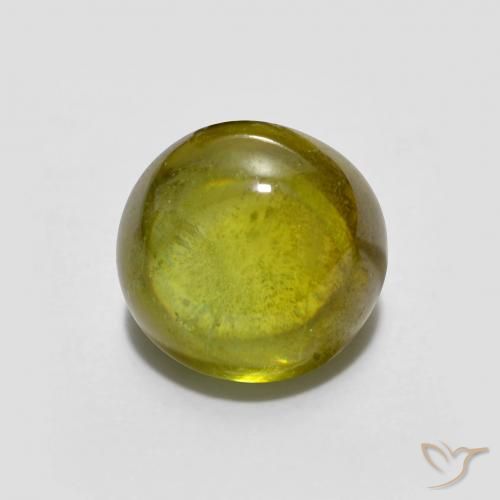 1.86ct Натуральный Зеленовато-желтый Сфен, Овал, Прозрачный