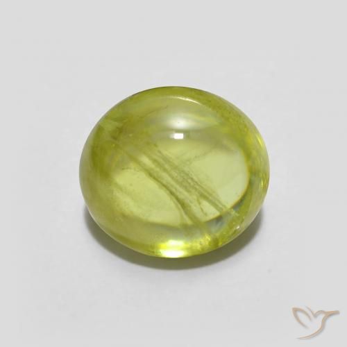 1.78ct Натуральный Лимонно-желтый Сфен, Овал, Прозрачный